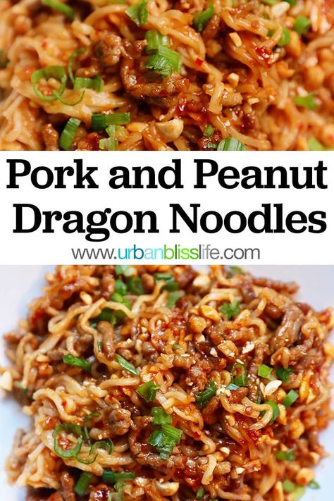 Dragon Noodles, Pork Ramen, Ground Pork Recipes, Asian Noodle Recipes, Food Recipes Easy, Ramen Noodle Recipes, Asian Inspired Recipes, Think Food, Pork Dishes