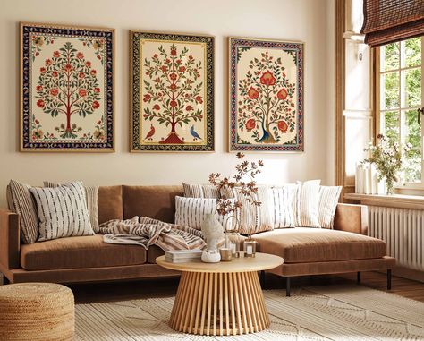 How to add character to a new build house Floral Posters, Middle Eastern Decor, Pichwai Art, Art Centers, Indian Living Room, Arabic Decor, Middle Eastern Art, Exhibition Posters, Paisley Motifs