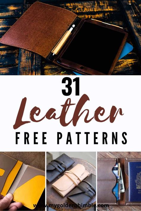 31 Upstanding Leather Patterns Free Printable Templates How To Age Leather Diy, Printable Leather Patterns, Tandy Leather Projects, Leather Patterns Free Printable, Leather And Wood Projects, Leather Products Ideas Creative, Small Leather Crafts, Leather Craft Patterns Free Printable Templates, Leather Projects Templates