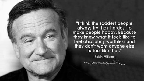 Cameron Grant on Twitter: "Just because someone is sad doesn’t mean they want others to feel like that. #MyThoughtsOnMentalHealth… " Robin Williams Quotes, Brilliant Quote, Quotes Deep Feelings, Robin Williams, Quotes By Famous People, People Quotes, Quotable Quotes, Wise Quotes, Feelings Quotes