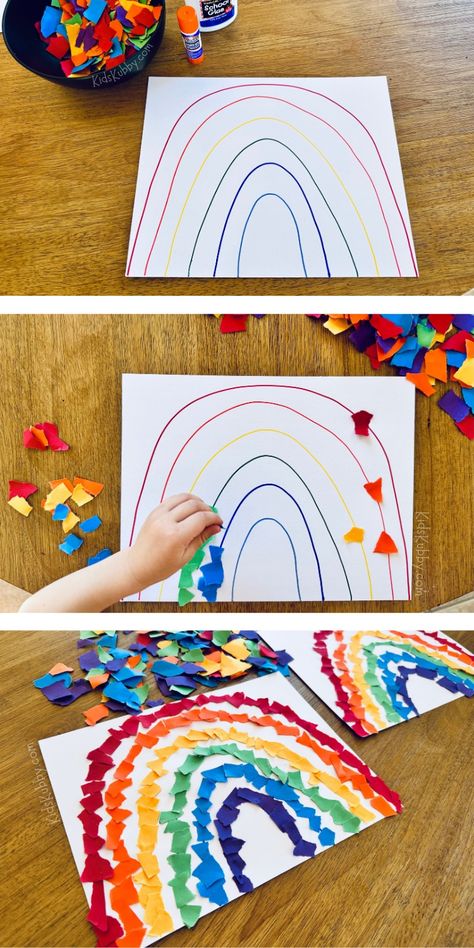 Vetenskapliga Experiment, Aktiviti Kanak-kanak, Construction Paper Crafts, K Crafts, Homeschool Crafts, Toddler Art Projects, Toddler Arts And Crafts, Preschool Arts And Crafts, Preschool Art Activities