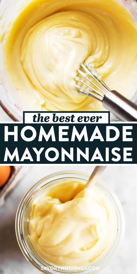 Homemade Mayonaise, Mayonaise Recipe, Make Mayonnaise, Recipes By Ingredients, Homemade Mayonnaise Recipe, How To Make Mayonnaise, Homemade Mayo, Mayonnaise Recipe, Salad Dressing Recipes Homemade