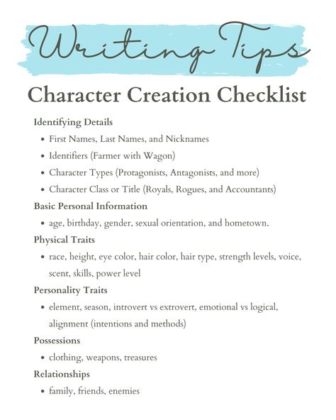 How to Create a Detailed Character Outline Spreadsheet How To Create My Own Character, Character Basic Info, How To Create Characters Personality, Book Character Personality Types, Character Ideas Personality, How Create A Character, Creating An Original Character, Creating A Character Worksheet, How To Plan A Story Book