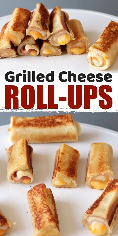 Grilled Cheese Roll Ups, Grill Cheese Roll Ups, Grilled Cheese Rolls, Cheese Roll Ups, Daycare Meals, Kids Lunch Box Meals, Easy Lunches For Kids, Delicious Healthy Food, Picky Toddler Meals