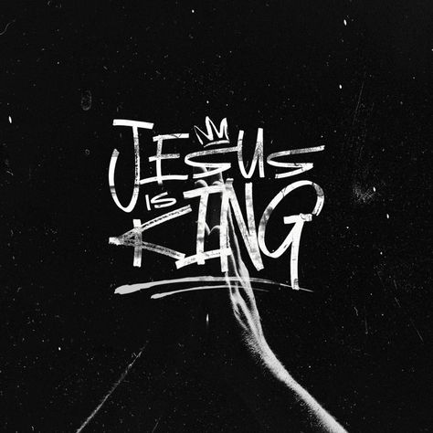 Bible Typography Design, Jesus Design Graphic, Christian Graffiti Art, Christian Typography Design, Jesus Is King Tattoo, Jesus Is King Wallpaper, Graphic Design Christian, Jesus Graphic Design, Jesus Graffiti