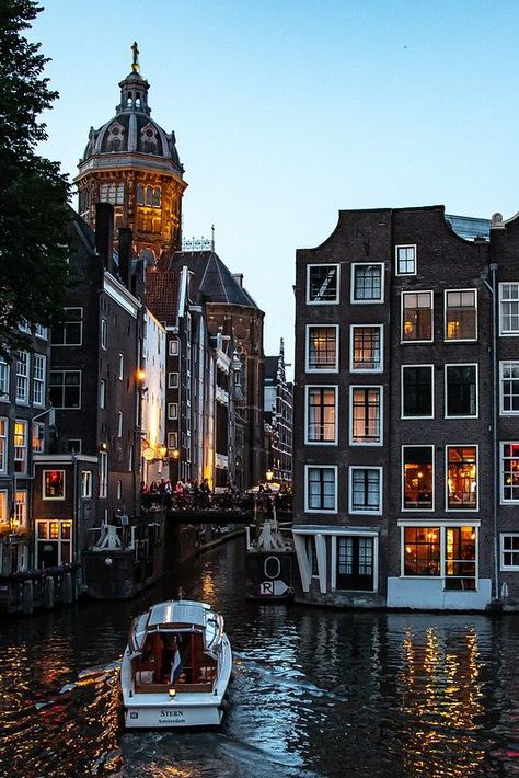 Amsterdam Canals | Red Light District of Amsterdam, with the… | Flickr #travel #amsterdam Amsterdam Canals, Netherlands Travel, Amsterdam Travel, Dream Travel Destinations, Beautiful Places To Travel, Travel Aesthetic, Dream Vacations, Travel Dreams, The Netherlands