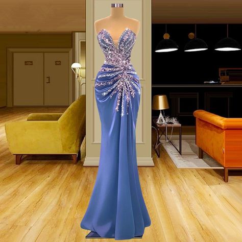 The evening dress is made by good quality material. Its your best choice for events.Our company can make different sizes and color according your request..syi Prom Dress For Sale, Sky Blue Prom Dress Mermaid, Prom Big Dresses, Outgoing Prom Dresses, Villoniboutique Prom Dress, Prom Dress With Long Train, Royal Theme Prom Dress, Gala Dresses Blue, Angelic Prom Dresses