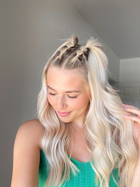 Cute Hairstyles Festival, Hair Up For Concert, Eras Your Hairstyle, Taylor Swift Eras Your Hair Ideas, Cute Hairstyles Concert, Festival Hair Ideas Long Hair, Hairstyles For Rush Week, Braided Hairstyles Top Of Head, Hair Inspo Festival