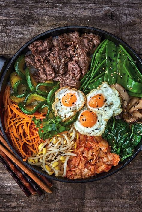 Korean Comfort Food, Koreansk Mad, Koreansk Mat, Bibimbap Recipe, Plats Healthy, Kimchi Recipe, Idee Pasto, Korean Dishes, Bulgogi