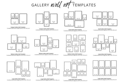 How to Create & Hang a Gallery Wall in 8 Easy Steps! – Print and Proper Photo Gallery Wall Layout, Gallery Wall Template, Small Gallery Wall, Gallery Wall Design, Picture Gallery Wall, Gallery Wall Layout, Photo Wall Decor, Picture Layouts, Photo Wall Gallery