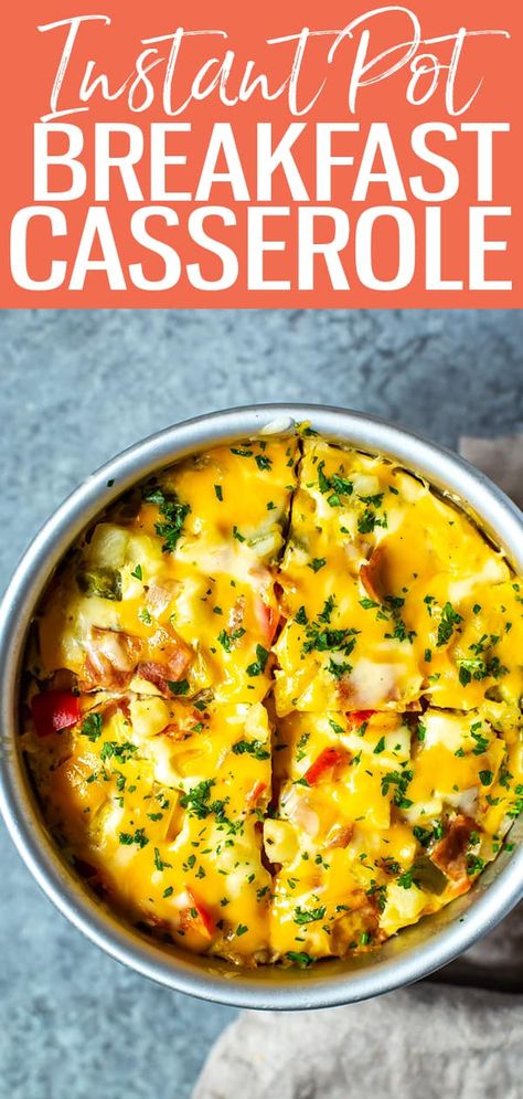 Instant Pot Breakfast Casserole, Instant Pot Breakfast, Healthy Breakfast Casserole, Breakfast Casserole Bacon, Make Breakfast, Hash Browns, Instant Pot Dinner Recipes, Easy Instant Pot Recipes, Paleo Breakfast