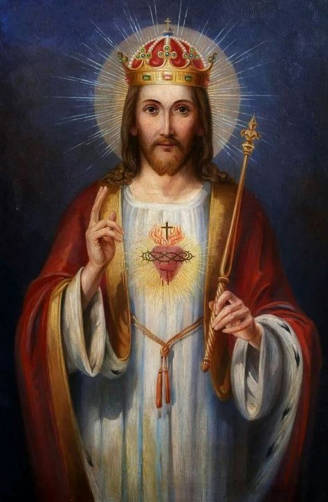 Cristo Rey, Religious Pictures, Catholic Images, Christ The King, Pictures Of Jesus Christ, Jesus Painting, Jesus Christ Images, King Jesus, Mary And Jesus