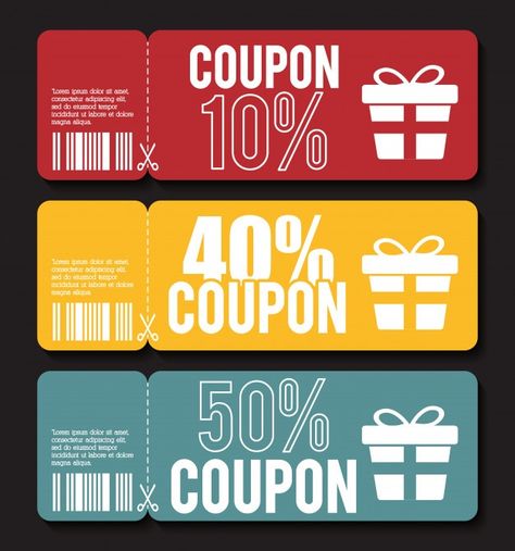 Coupon design. sale icon. shopping conce... | Premium Vector #Freepik #vector #background #business #sale #label Coupon Design Ideas, Coupons Design, Sale Icon, Best Coupon Sites, Gift Voucher Design, Voucher Design, Ticket Design, Coupon Template, Coupon Design