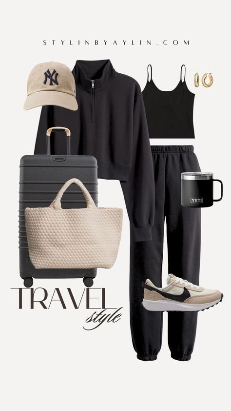 Effortless Travel Outfits, Comfortable Traveling Outfits, Casual Winter To Spring Outfits, Summer 2021 Outfits, Comfy Casual Outfits Spring, Comfort Chic Style, Winter Fashion Comfy, Cool Teacher Outfits Casual, Comfy Outfit Spring