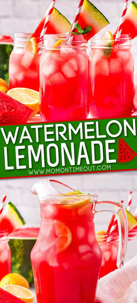 Summer Drink Recipes Nonalcoholic, Watermelon Recipes Drinks, Foodtrucks Ideas, Perfect Summer Drink, Drink Recipes Nonalcoholic, Summertime Drinks, Summer Drink Recipes, Lake Food Ideas Summer, Refreshing Drinks Recipes