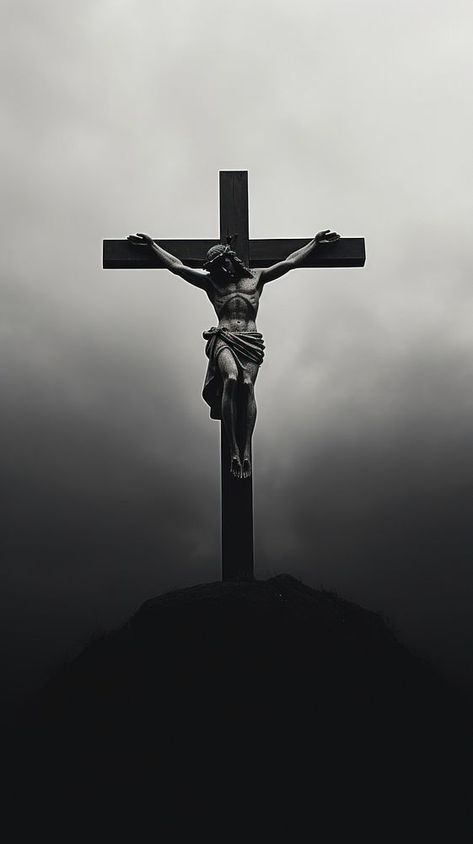 Photography of jesus cross crucifix symbol spirituality. | premium image by rawpixel.com / PLAIIII Salib Yesus Aesthetic, Cool Wallpaper For Ipad, Jesus On The Cross Wallpaper Iphone, Cross Of Jesus Christ Pictures, Black Cross Aesthetic, Black And White Jesus Aesthetic, Jesus Background Wallpaper, Jesus 3d Wallpaper, Wallpaper Katolik