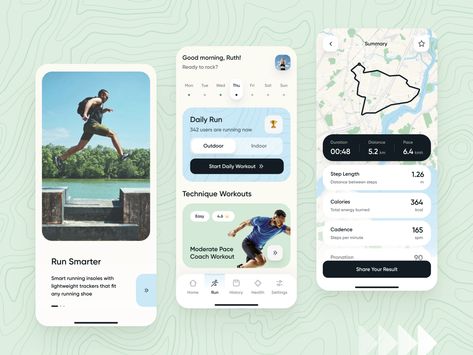 Running Tracker, Running App, Interactive Web Design, Unicorn Logo, Ux App Design, Ui Ux App, Sports App, Portfolio Websites, Web Ui Design