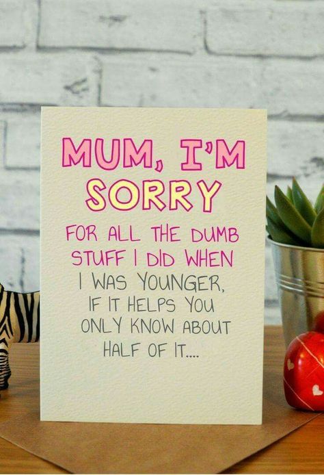 Humour, Mom Birthday Cards, Funny Mom Birthday Cards, Diy Gifts For Mom, Birthday Cards For Mom, Birthday Cards For Mum, Astuces Diy, Mom Cards, Diy Mothers Day Gifts