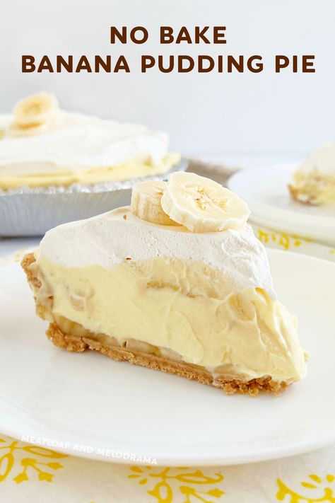 Cool Whip Banana Pudding, Banana Cream Pie Recipe With Pudding, Graham Cracker Crust Dessert, Banana Pie Recipe, Banana Pudding Pie, Graham Cracker Dessert, Easy Cream Pie, Easy Banana Cream Pie, Pudding Pie Recipes