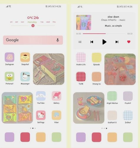 Layout, Pastel, Rainbow Homescreen, Homescreen Icons, Aesthetic Homescreen, Rainbow Pastel, Homescreen Layout, House Layouts, Pastel Rainbow