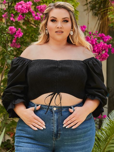 Croped Plus Size, Plus Size Crop Tops, Moda Curvy, Girls Crop Tops, Plus Size Party Dresses, Fashion To Figure, Full Figured Women, Girl With Curves, Plus Size Kleidung