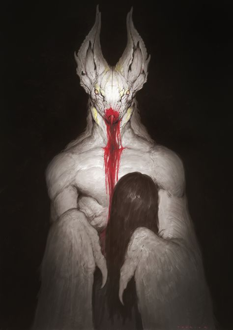 ArtStation - Month of Monsters, John Tedrick Monster Vampire, Lovecraftian Horror, Dnd Campaign, Dark Creatures, Creepy Monster, Fantasy Horror, Horror Monsters, Cosmic Horror, 다크 판타지