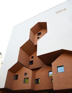 Architecture is also a way of art and work done by hand, don't forget that. See more inspirations on pullcast.eu Kindergarten Architecture, Brick Architecture, Architecture Design Concept, Amazing Buildings, Design Exterior, Building Facade, Architecture Exterior, Facade Architecture, Design Minimalista