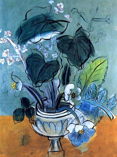 Raoul Dufy. Bouquet of Flowers, 1951. Henri Matisse, Fauvism, Raoul Dufy, Abstract Flower Art, Nature Art Painting, Bouquet Of Flowers, Art Floral, Art File, Abstract Flowers