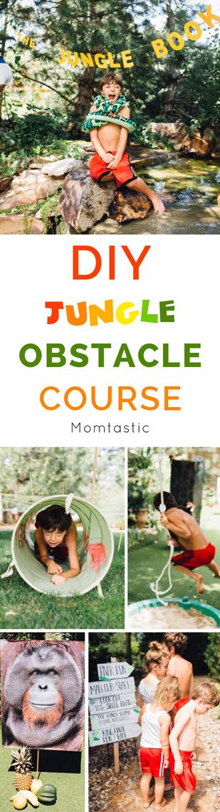 I transformed my backyard into a jungle obstacle course that was both manageable to pull together and affordable (because I wanted to keep it fun for ALL of us)… and I had four little cubs run through it. They had so much fun! Safari Obstacle Course, Jungle Obstacle Course, Jungle Theme Games, Diy Obstacle Course, Obstacle Course Party, Jungle Activities, Introducing Solid, Safari Game, Toddler Gym