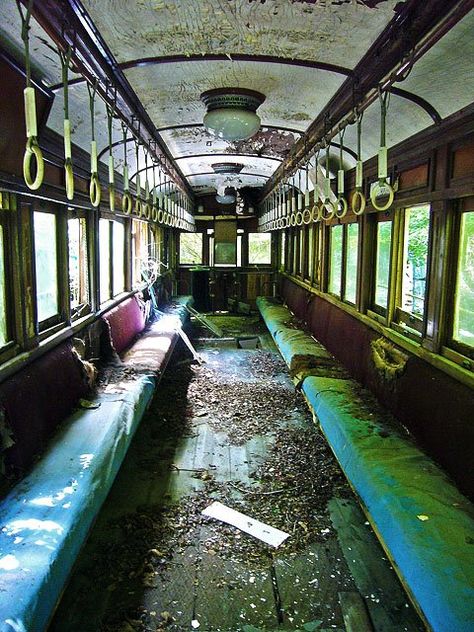 Ghost Towns, Old Building, Apocalypse Aesthetic, Urban Exploring, Abandoned Train, Wooden Floors, Train Car, Urban Exploration, Abandoned Buildings