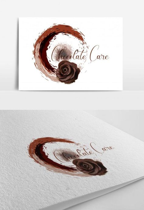 Creative Chocolate Watercolor Logo Design Idea .#pikbest#Templates#Others#Others Chocolate Logo Ideas, Chocolate Logo Design Ideas, Chocolate Watercolor, Chocolate Names, Creative Chocolate, Watercolor Logo Design, Dog Logo Design, Chocolate Logo, Heart Shaped Chocolate