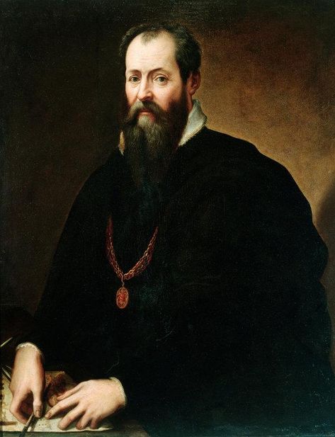 Self portrait of Vasari. Giorgio Vasari, Uffizi Gallery, Dante Alighieri, Historical Painting, Italian Painters, Painting Studio, Caravaggio, Art Historian, First Art