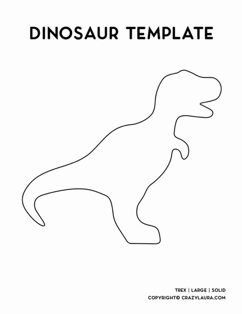 If you need some simple and cute dinosaur template printable or outlines for your next craft project with the kids, these four different variations are super easy to print out and use! #dinosaurtemplate #printables #freeprintable #kidsprintable #craftprintables Dinosaur Stencil Printable, Dinosaur Outline Printable, Dinasour Template, Dog Templates Printable Free, Dinasour Drawing Simple, Dinosaur Patterns Printable, Dinosaur Templates Free Printable, Build A Dinosaur, Dinosaur Shapes