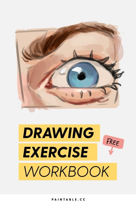 Drawing Reference Beginners, Art Study Challenge, Digital Drawing Practice Exercises, Free Procreate Workbook, Digital Art Challenges For Beginners, Color Exercises Art, How To Draw Character Design, Procreate Drawing Exercises, Digital Drawing Exercises