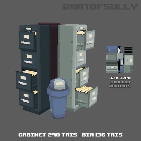 Low Poly Character, Polygon Modeling, 3d Pixel, Game Textures, Low Poly Games, Graphic Design Cards, Polygon Art, Cool Pixel Art, Filing Cabinets