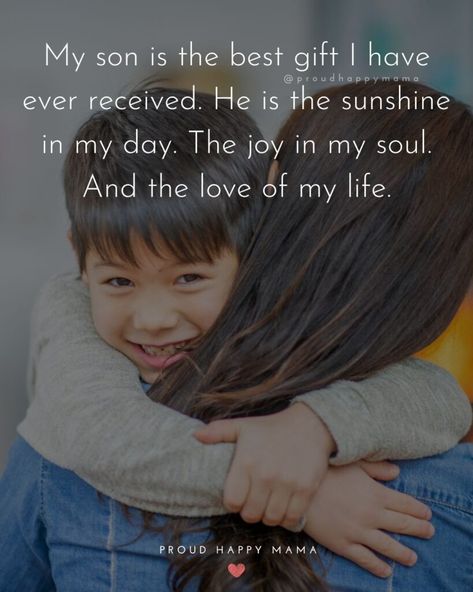 Looking for the best son quotes to let your son know just how loved he is? Then find the perfect words with these I love my son quotes! Here you’ll find the best quote about a son, son sayings, I love you son quotes, about my son quotes, quotes to my son, quotes about loving a son, quotes about sons love, son love quotes, to my son quotes, proud of son quotes, and more to share with your son. Happy Birthday Son Quotes From Mom, Dad And Son Quotes, Quotes About My Son, Quotes To My Son, Best Son Quotes, I Love My Son Quotes, Mommy And Son Quotes, Son Sayings, My Son Quotes