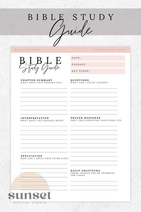 Bible Study Note Layout, Bible Study Note Taking Templates, Self Bible Study Guide, Bible Study For Overthinking, Bible Study Handouts, Bible Study Pages Printable, Bible Study Goodnotes, Bible Study Format, Bible Planner Printables