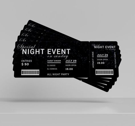 Special Event Ticket , Event Ticket , Special Event Ticket Design,  Event Ticket Design, Special Night Event, Night Event, night party. Prom Ticket Design Ideas, Invitation Ticket Design, Tickets Design Ideas, Aesthetic Ticket Design, Party Ticket Design, Event Invitation Card Design, Invitation Card Design Event, Ticket Graphic Design, Prom Ticket Design