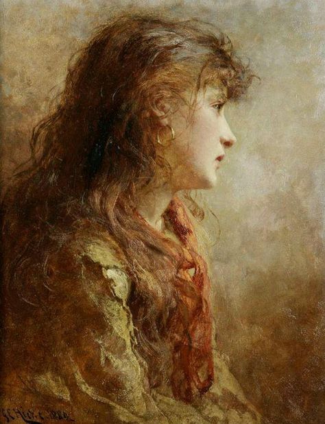 Muchacha gitana - George Elgar Hicks #art #painting Art Classique, English Artists, Pre Raphaelite, Victorian Art, A4 Poster, Vintage Artwork, Figurative Art, Beautiful Paintings, Painting Inspiration