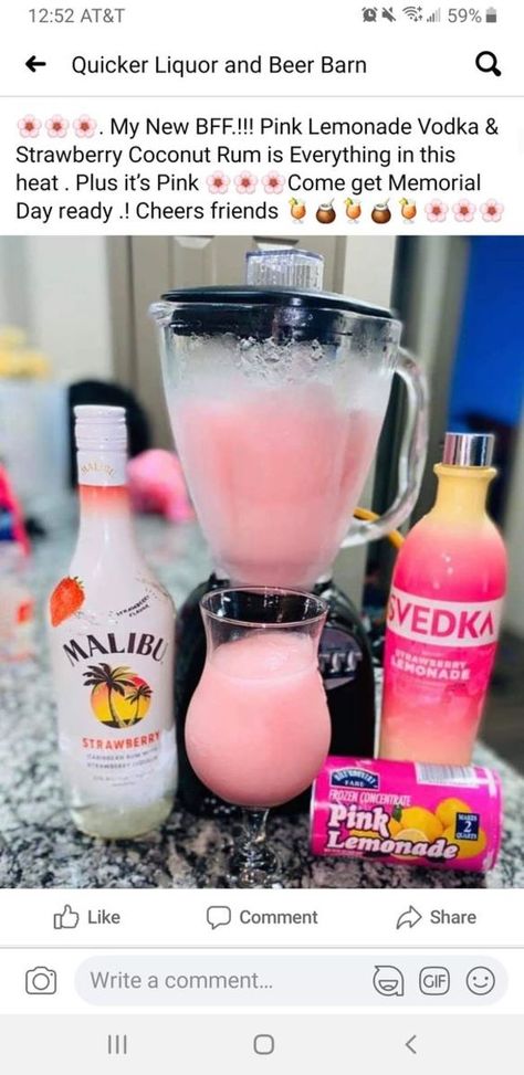 Mixed Drink Recipes, Pink Lemonade Vodka, Drunk Games, Bartender Drinks, Alcholic Drinks, Yummy Alcoholic Drinks, Mixed Drinks Alcohol, Liquor Drinks, Boozy Drinks