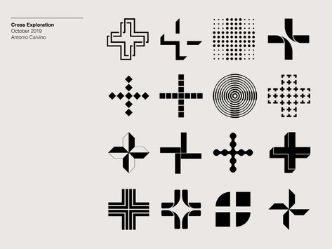 Cross Exploration by Antonio Calvino on Dribbble Logos, Cross Logo Design, Pharmacy Branding, Minimal Logos Inspiration, Drone App, Cross Graphic, Hospital Logo, Cross Logo, Circle Symbol