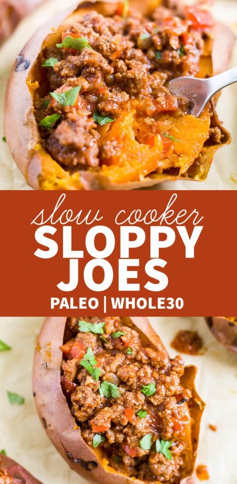 Healthy Slow Cooker, Slow Cooker Healthy, Healthy Sloppy Joes, Slow Cooker Sloppy Joes, Paleo Dinner Easy, Paleo Slow Cooker, Diner Recept, Sloppy Joes Recipe, Easy Dinner Recipe