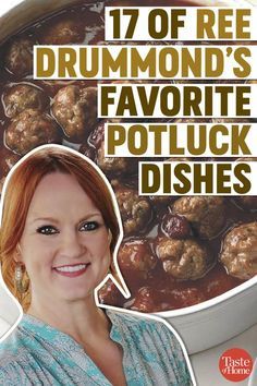 Crockpot Potluck, Pioneer Woman Recipes Dinner, Main Dish For Potluck, Church Potluck Recipes, Best Potluck Dishes, Ree Drummond Recipes, Easy Potluck, Potluck Dinner, Celebrity Recipes