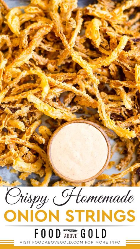 Essen, Fried Onion Petals Recipe, Gluten Free Crispy Onion Topping, Fried French Onion Recipes, Onion Fries Recipe, Homemade Crispy Onions, Crispy Onion Recipes, Onion Straws Recipe Without Buttermilk, Crispy Fried Onions French's