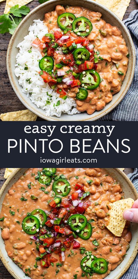 Recipes That Use Mustard, Mexican Side Dishes Beans, Pinto Beans In Pressure Cooker, Vegan Bean Side Dishes, Meals With Rice And Beans, Dinner Ideas Beans, Meal Prep With Beans, Bean Sides Recipes, Pressure Cooker Pinto Beans Recipes