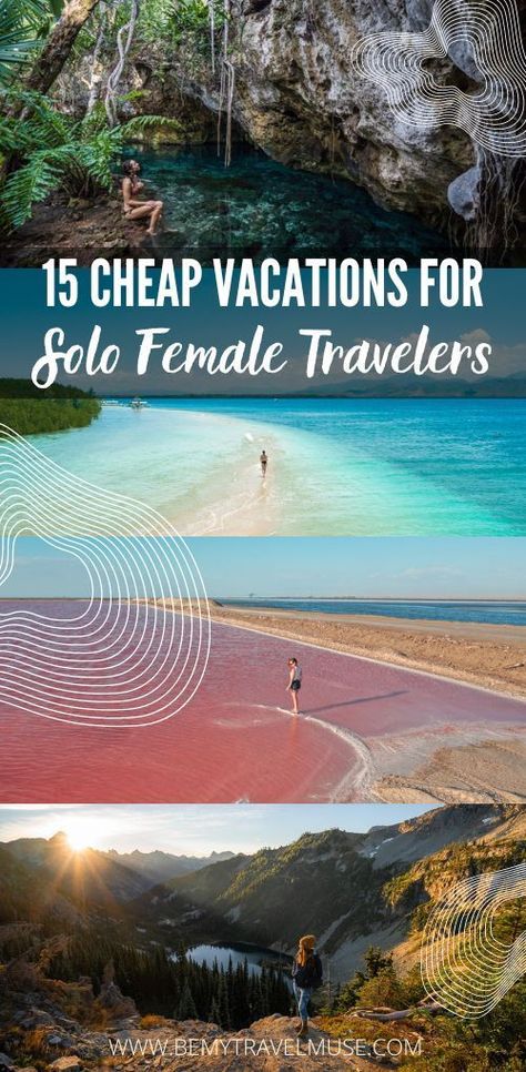 Best Places For Solo Female Travel, Cheap Solo Female Travel, Solo Travel Destinations United States, Ultimate Travel Bucket List, Best Solo Trips For Women In The Us, Safest Places To Travel Woman, Traveling On A Budget, Must Visit Places In The World, Solo Vacation Ideas Woman