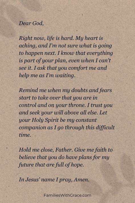 Waiting on God can be hard. Find comfort and encouragement in these Biblical examples and five prayers for patience in a season of waiting. #Hope #Faith #Encouragement #OldTestament #NewTestament #BibleStories #GodIsFaithful #FindingHope Prayers For Season Of Waiting, Scriptures For Hope Encouragement, Quotes About Faith Inspirational, Prayer For Peace And Strength, Morning Encouragement Faith, Prayers For Lost Souls, God Hope Quotes, Bible Scriptures For Encouragement, Love And Encouragement Quotes