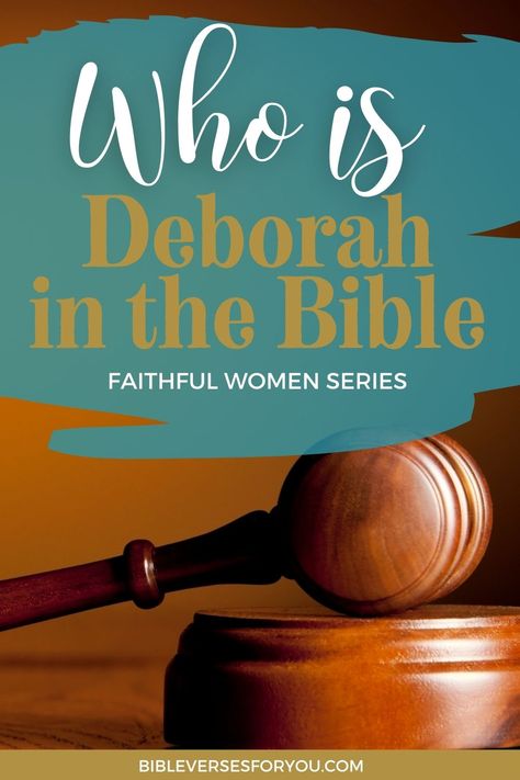 Heard of Deborah in the Bible? She was a famous judge and prophetess. Find out the lessons learned, how her faith in God was rewarded, and why God wrote her amazing story in the Bible. #bibleversesforyou #faithfulwomen #heroesofthebible #womeninthebible Deborah In The Bible, Free Bible Printables, Bible Resources, Bible Printables, Best Bible Verses, Bible Women, Study Scripture, Biblical Studies, Bible Study Verses