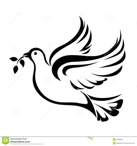 Vintage poster for the International Day of Peace with a dove carrying an olive branch. Description from 123rf.com. I searched for this on bing.com/images Dove Tattoo Meaning, Dove Symbol, Bird Silhouette Art, Dove Drawing, Dove With Olive Branch, Dove Tattoo Design, Peace Tattoos, Dove Images, Dove Tattoos