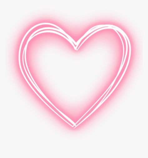 Glowing App Icon, Heart App, Neon Png, Love Pink Wallpaper, Floral Cards Design, Heart Outline, Heart Template, Heart Illustration, Pink Vibes